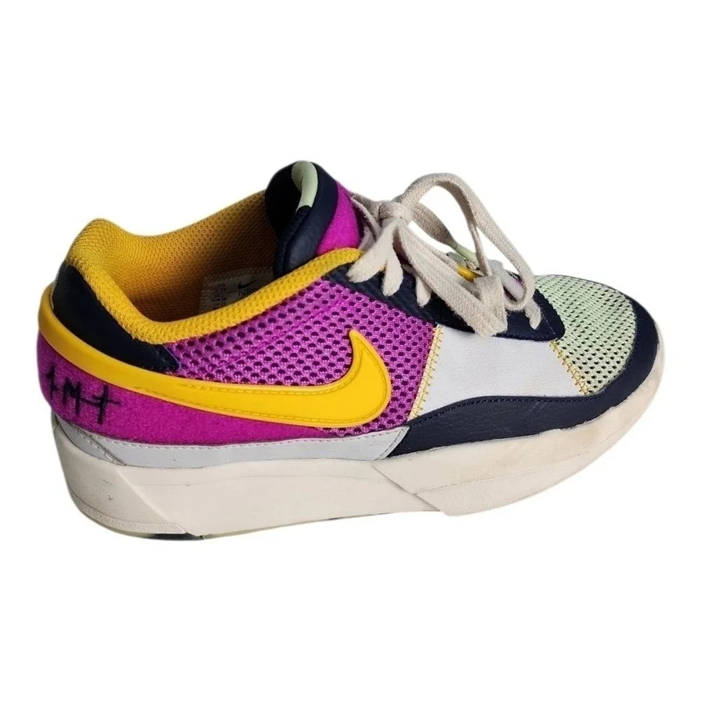 Nike Ja 1 Basketball Shoes Kid 5.5Y Multi-Color Fuchsia Dream Signature Sneakers